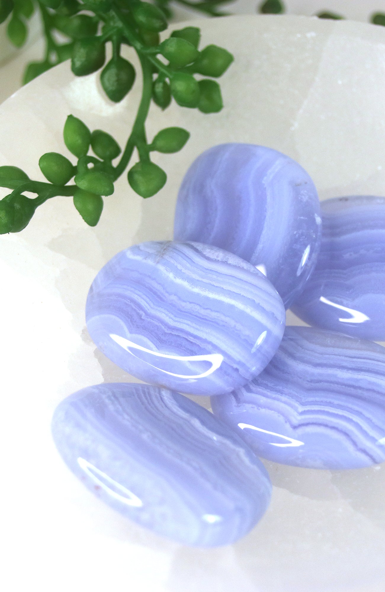 Blue Lace Agate Palmstone